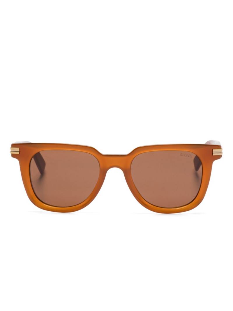 Zegna square-frame sunglasses - Brown von Zegna