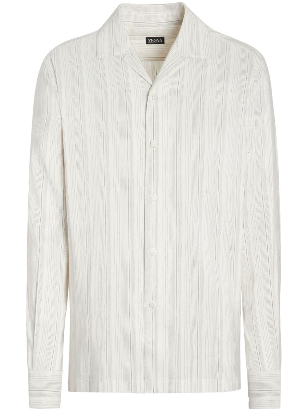 Zegna striped long-sleeve shirt - White von Zegna