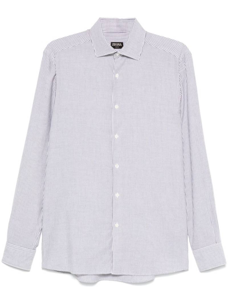 Zegna striped shirt - Blue von Zegna