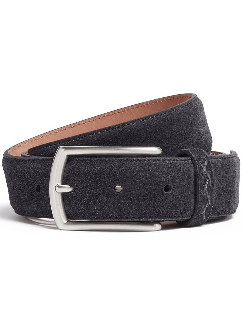 Zegna Triple Stitch suede belt - Blue von Zegna