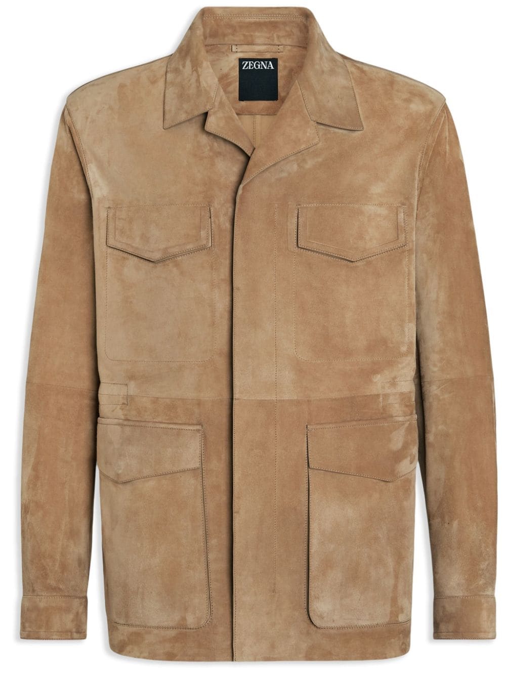 Zegna suede field jacket - Neutrals von Zegna