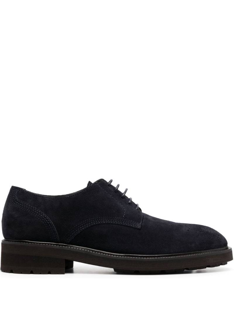 Zegna suede lace-up derby shoes - Blue von Zegna