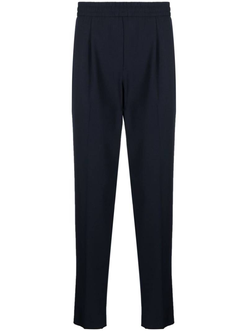 Zegna tailored cotton-blend trousers - Blue von Zegna