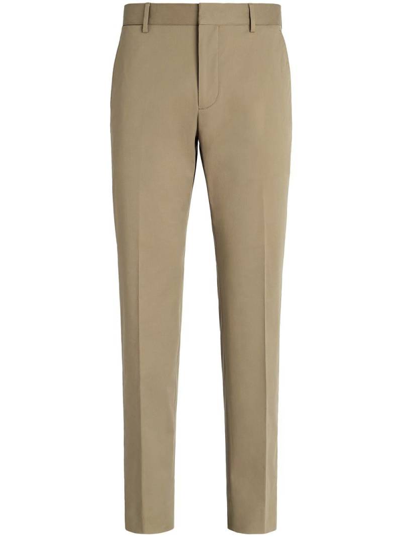 Zegna tailored cotton trousers - Brown von Zegna