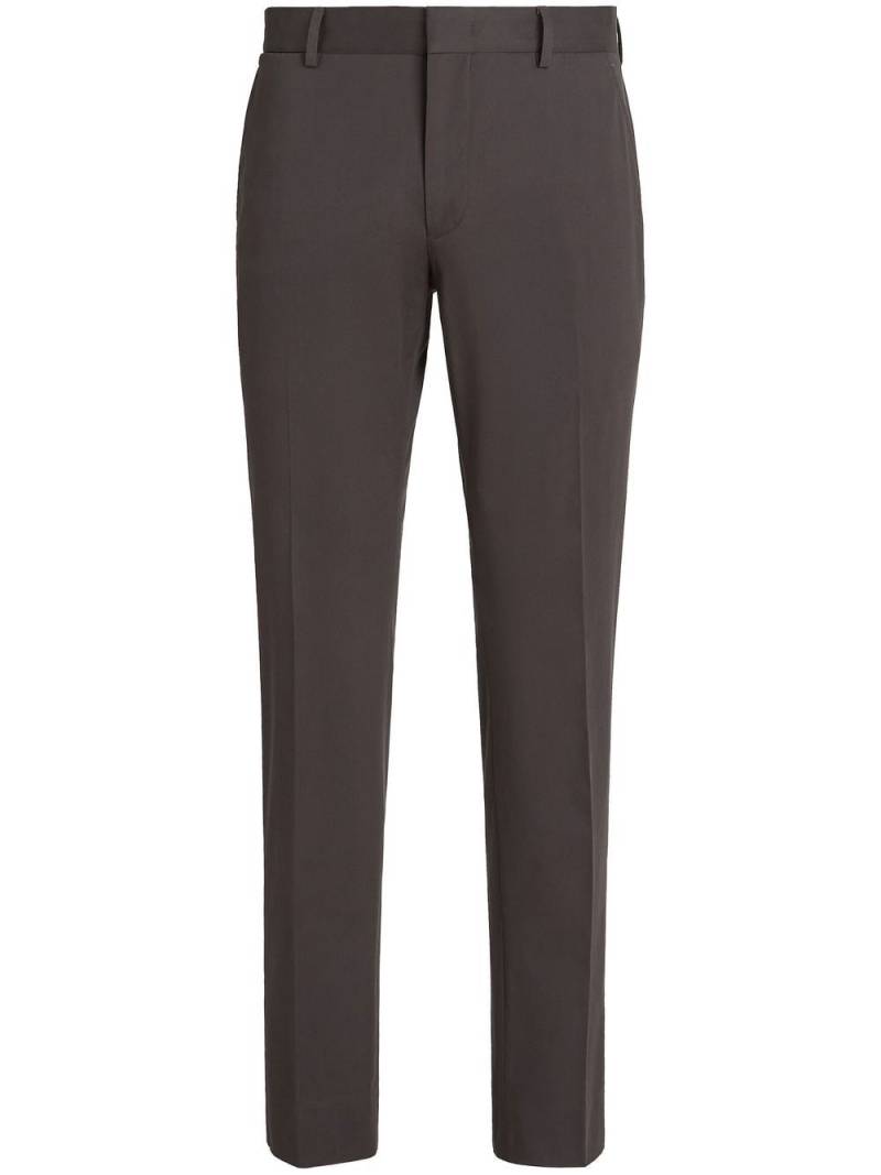 Zegna tailored tapered-leg trousers - Brown von Zegna