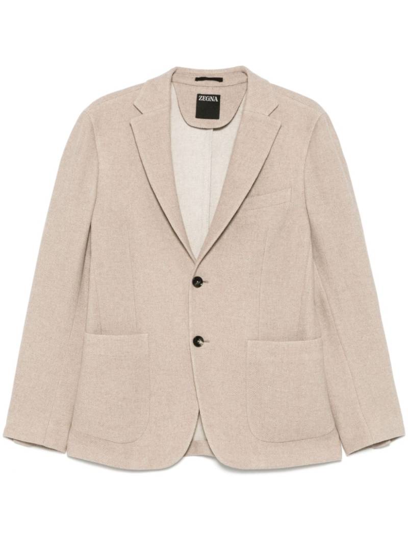 Zegna textured blazer - Neutrals von Zegna