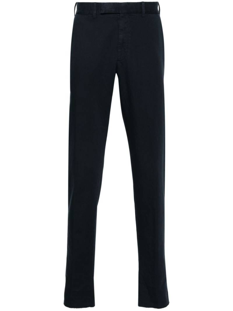 Zegna twill tapered trousers - Blue von Zegna