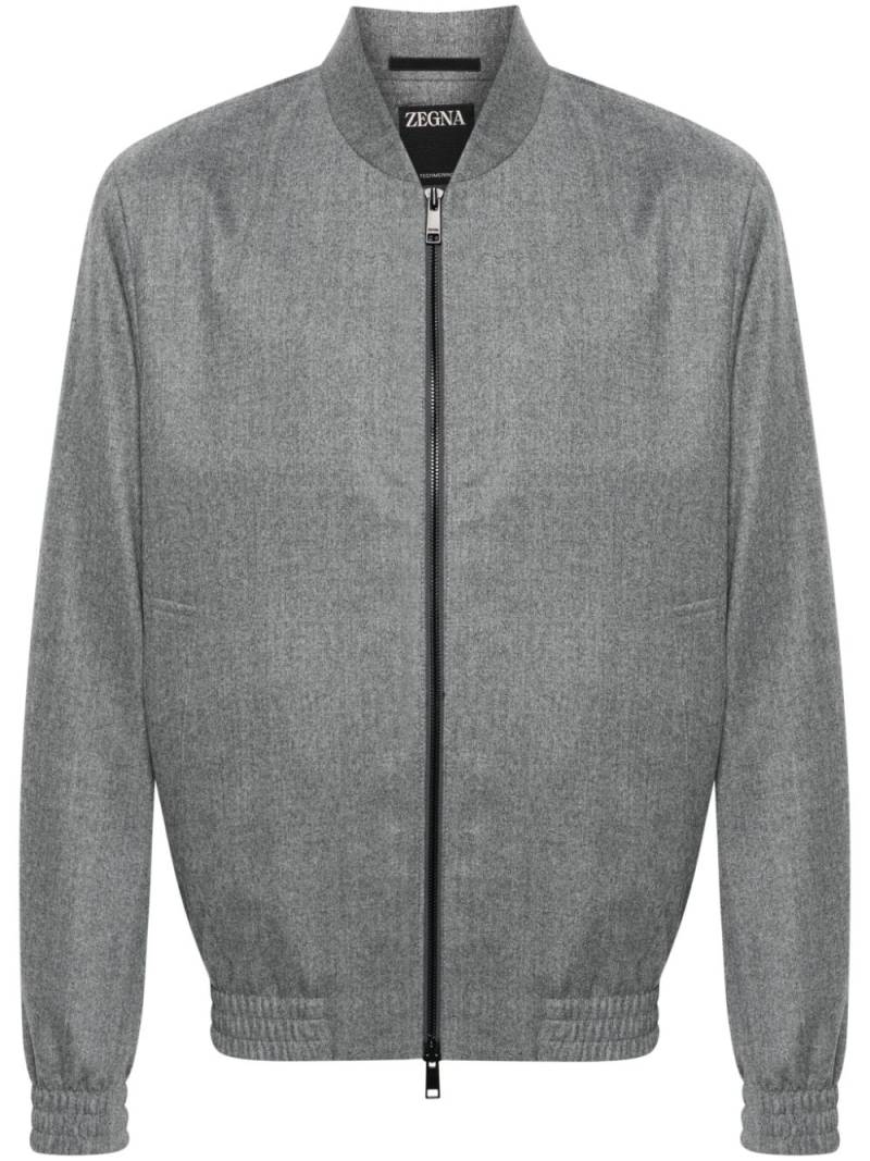 Zegna wool bomber jacket - Grey von Zegna