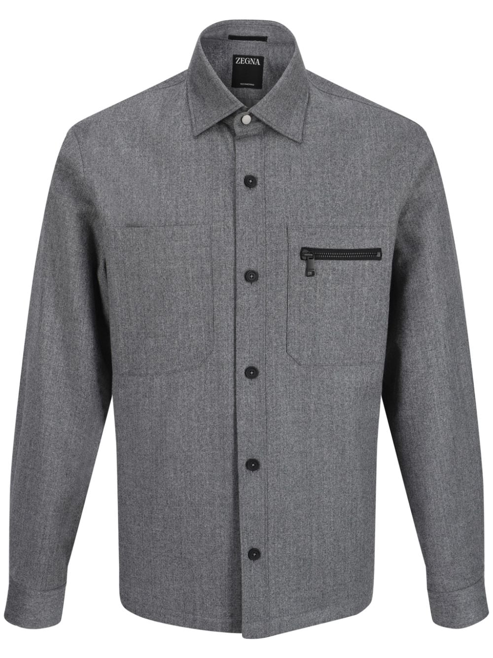 Zegna wool overshirt - Grey von Zegna