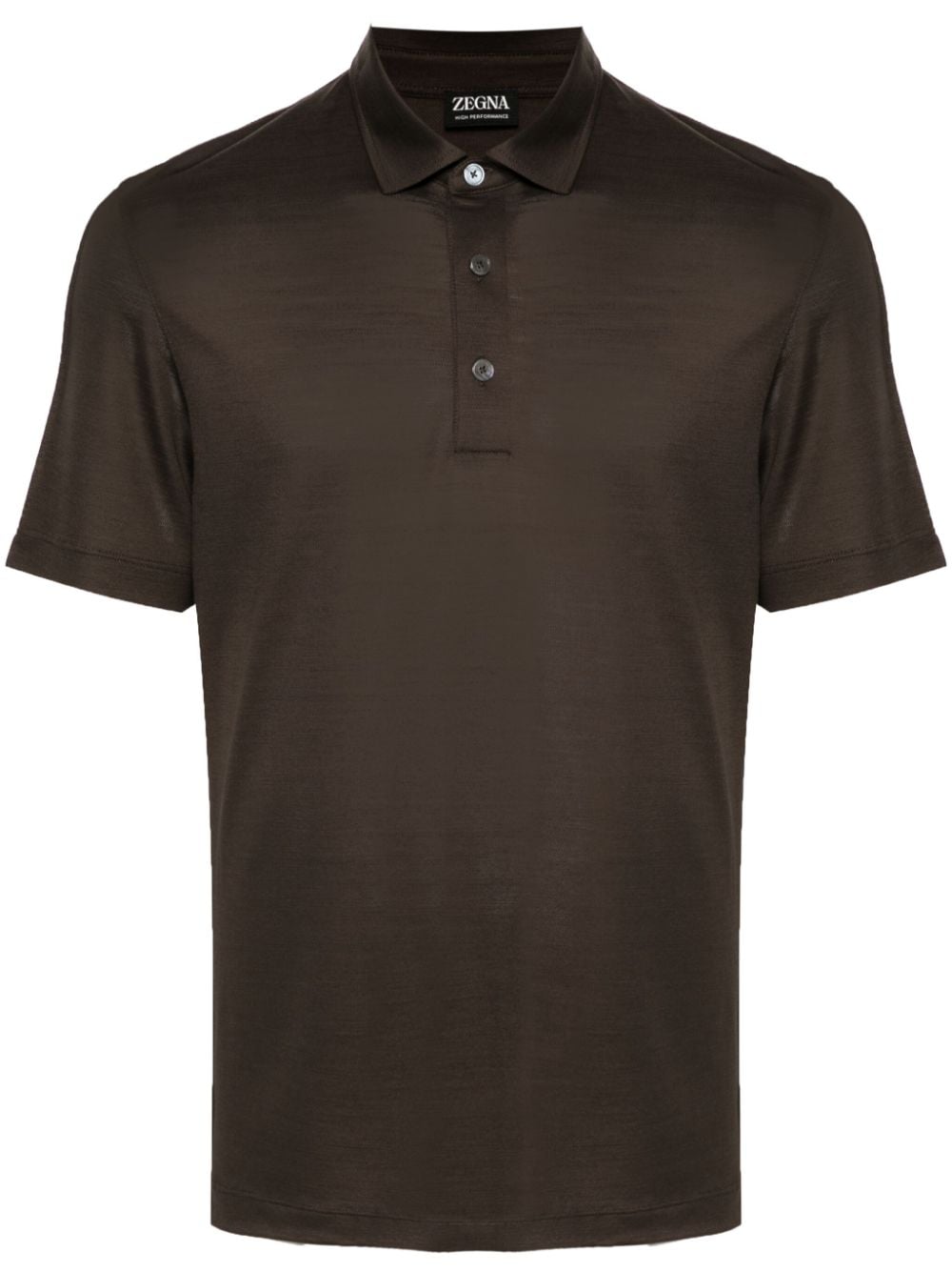 Zegna wool polo shirt - Brown von Zegna