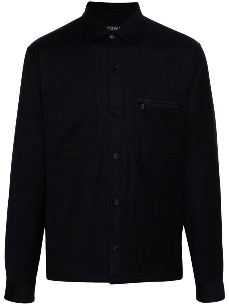 Zegna wool shirt - Blue von Zegna