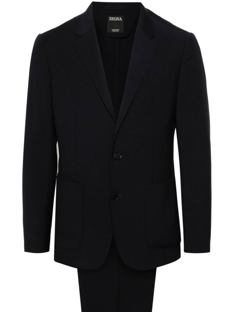 Zegna wool single-breasted suit - Blue von Zegna