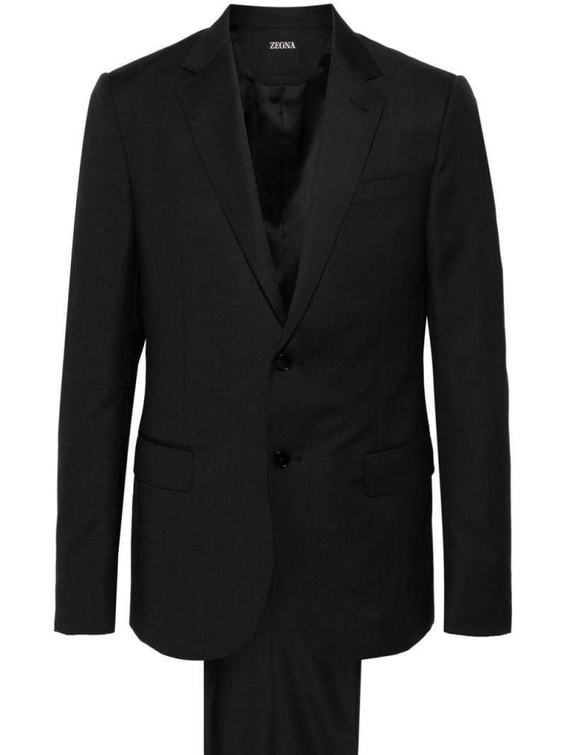 Zegna wool two-piece suit - Black von Zegna