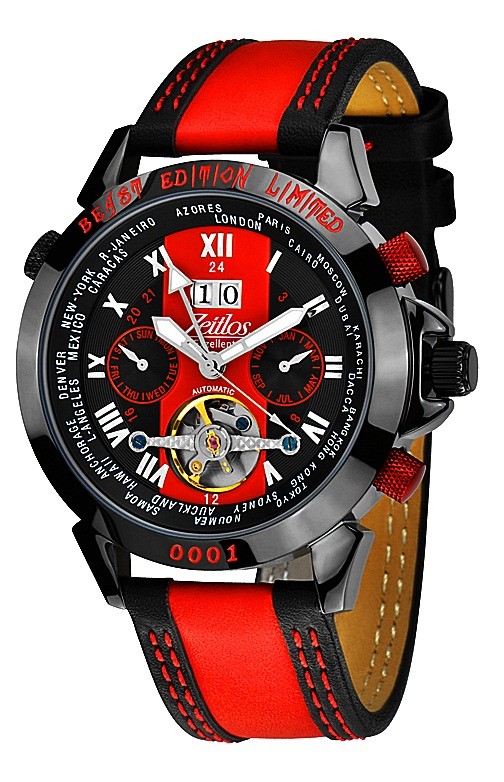 Zeitlos Exzellent GMT Beast Limited Edition Black Referenz ZL-EBE-10 B von Zeitlos