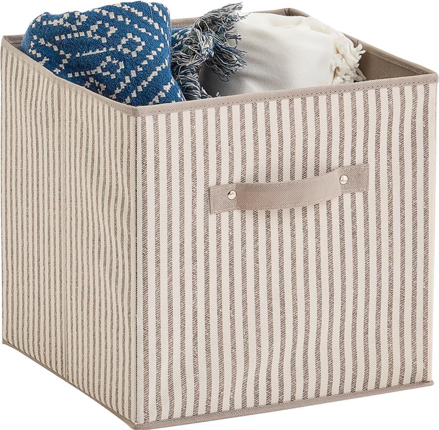 Zeller Present Aufbewahrungsbox »Stripes«, faltbar, Vlies, beige Zeller Present Aufbewahrungsbox »Stripes«, faltbar, Vlies, beige von Zeller Present