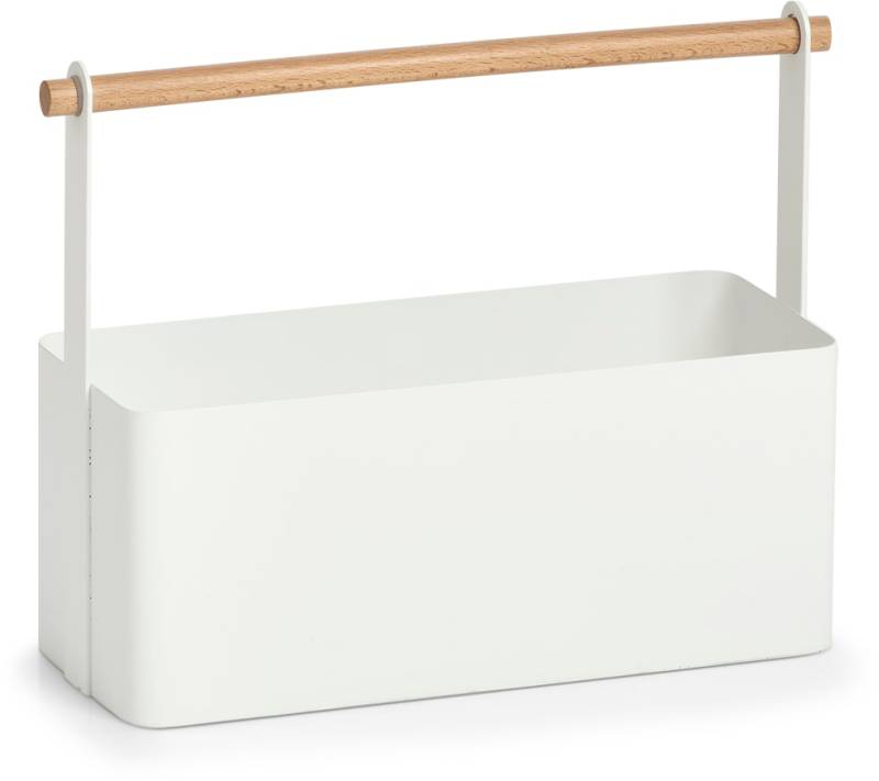 Zeller Present Organizer, (1 St.), Aufbewahrungskorb mit Tragesteg aus Buchenholz, im Scandi Design von Zeller Present