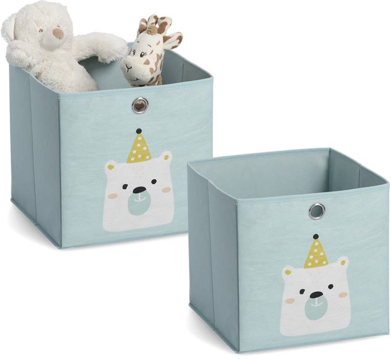 Zeller Present Organizer »Icebear«, (Set, 2 St.), Aufbewahrungsbox, platzsparend klappbar, Vlies von Zeller Present