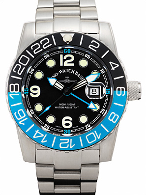 Zeno-Watch Basel Airplane Diver Quartz GMT 6349Q-GMT-a1-4M Herren von Zeno Watch Basel