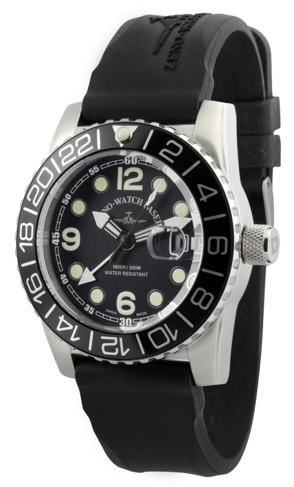 Black Friday Zeno-Watch Basel Airplane Diver Quartz GMT 6349Q-GMT-a1 Herren von Zeno Watch Basel