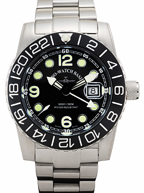 Zeno-Watch Basel Airplane Diver Quartz GMT 6349Q-GMT-a1M Herren von Zeno Watch Basel