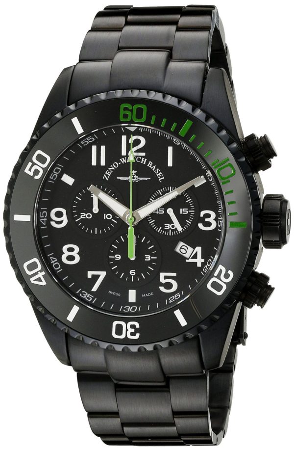 Zeno-Watch Basel Ceramic Sport-Chronograph 6492-5030Q-bk-a1-8M Herren von Zeno Watch Basel