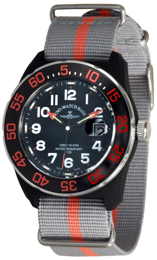 Black Friday Zeno Watch Basel Diver Look H3 Teflon 6594Q-a15-Nato-35 Herren von Zeno Watch Basel