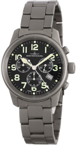 Zeno-Watch Basel Pilot Classic Titanium 7530Q-a1M Chrono Herren von Zeno Watch Basel