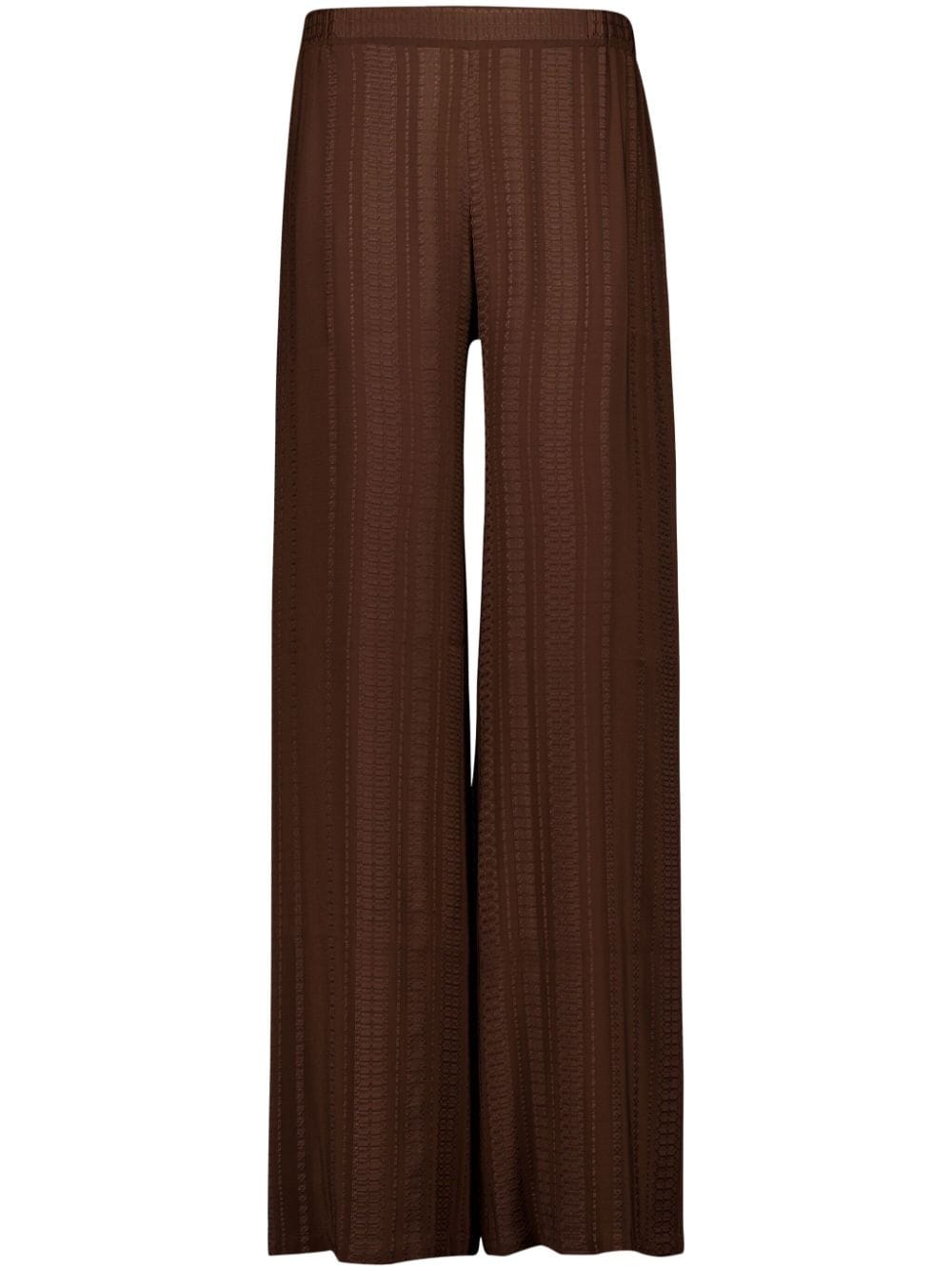 Zeus+Dione wide-leg trousers - Brown