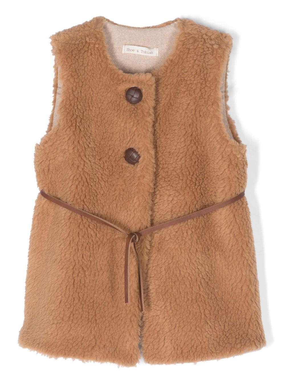 Zhoe & Tobiah tied-waist button-down waistcoat - Brown von Zhoe & Tobiah