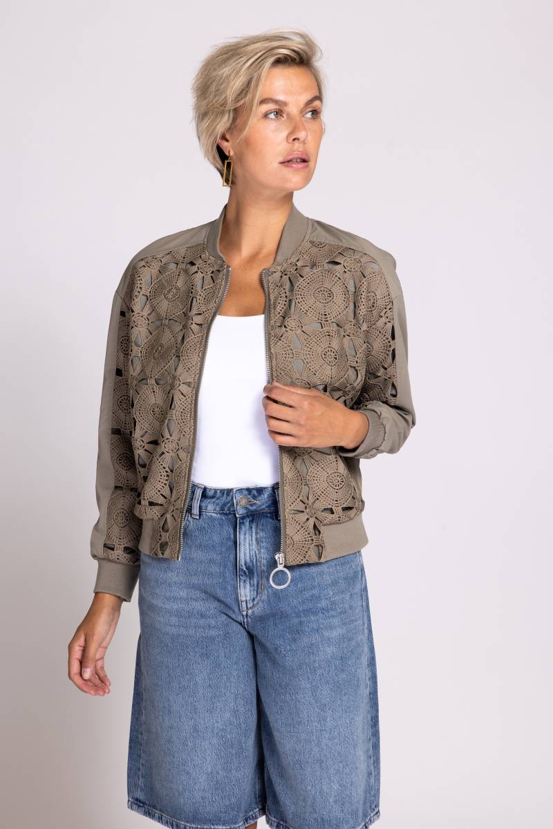 Zhrill Blouson »BELL«, ohne Kapuze, mit gestrickter-gehäkelter Front von Zhrill