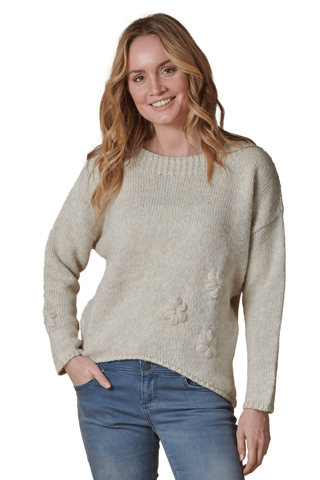 Zhrill Strickpullover »NINA«, mit gestrickten Blumen Zhrill Strickpullover »NINA«, mit gestrickten Blumen von Zhrill