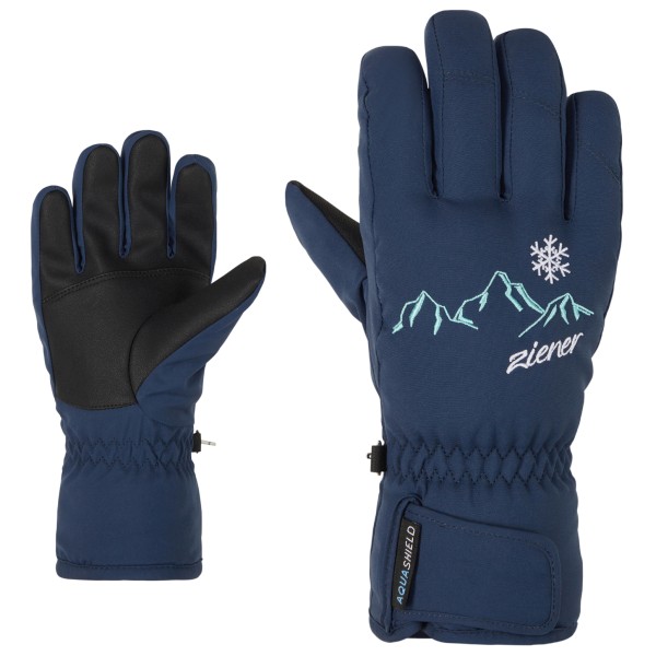 Ziener - Kid's Lailla AS(R) - Handschuhe Gr 3,5 blau von Ziener