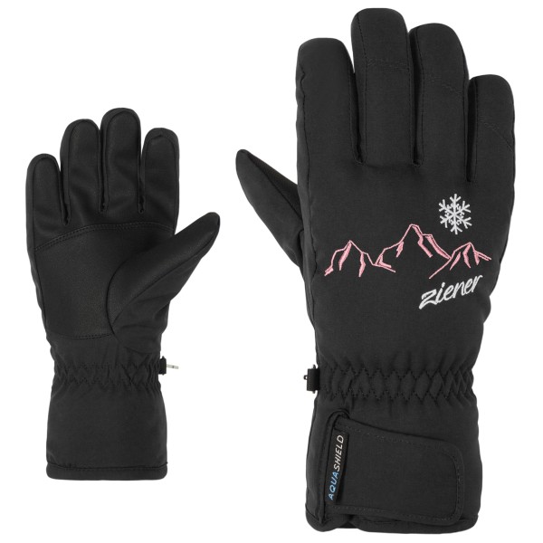 Ziener - Kid's Lailla AS(R) - Handschuhe Gr 3,5 schwarz von Ziener