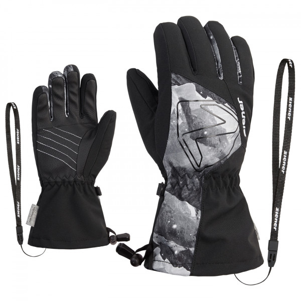 Ziener - Kid's Laval AS AW - Handschuhe Gr 3,5 schwarz/grau von Ziener