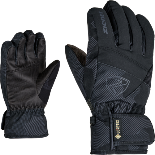 Ziener LEIF GTX glove junior - black.gray ink ca (Grösse: US 4) von Ziener