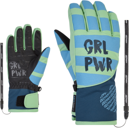 Ziener LIWA AS PR Kinder Skihandschuh - pastel green (Grösse: US 3.5) von Ziener