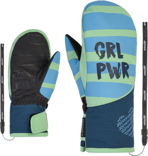 Ziener LIWANI AS(R) PR MITTEN Kinder Skihandschuh - pastel green (Grösse: US 7) von Ziener