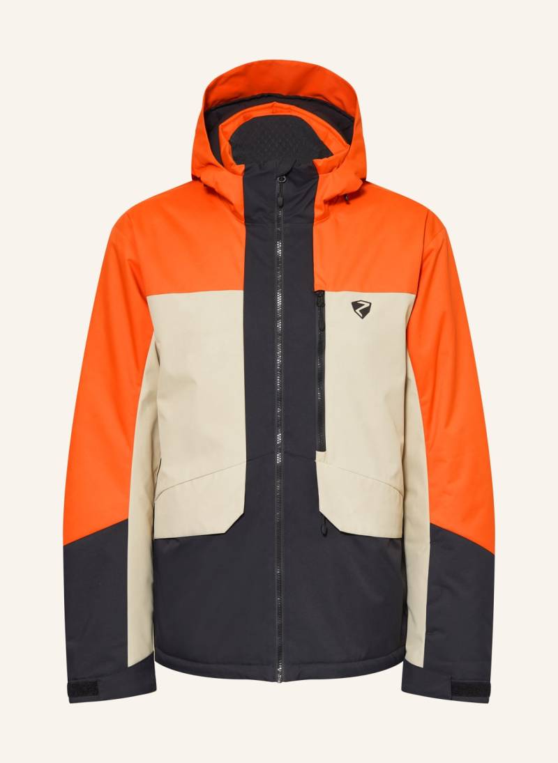 Ziener Skijacke Pukur orange von Ziener