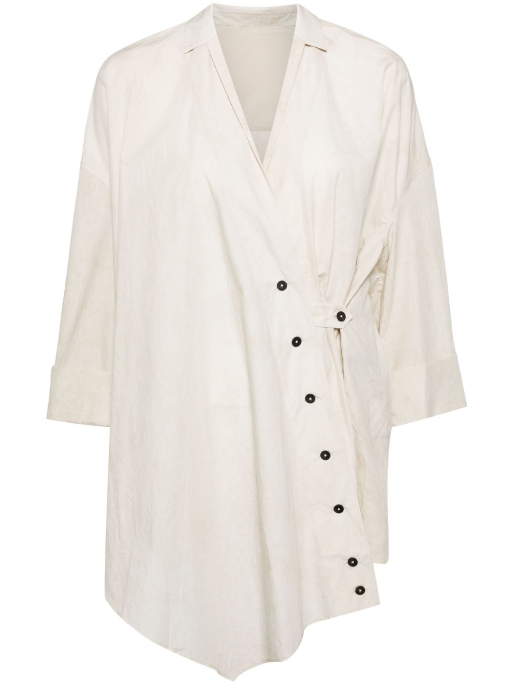 Ziggy Chen 3/4 sleeves cotton-silk blend cardigan - Neutrals von Ziggy Chen