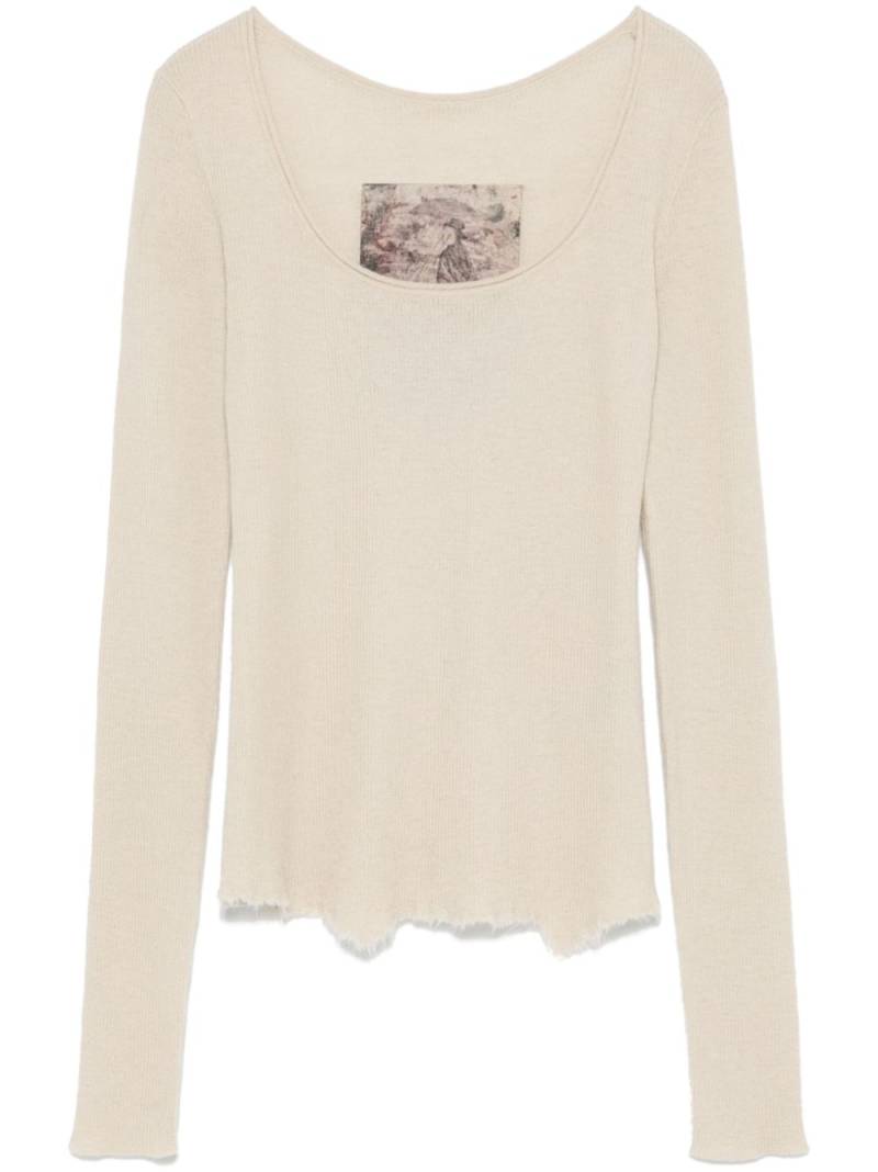 Ziggy Chen cashmere top - Neutrals von Ziggy Chen