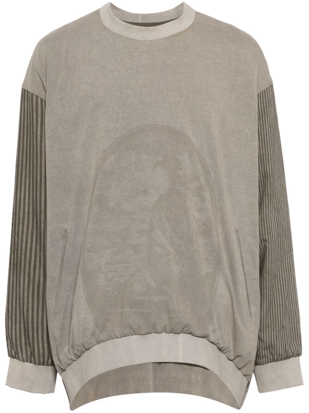 Ziggy Chen collaged sweatshirt - Grey von Ziggy Chen