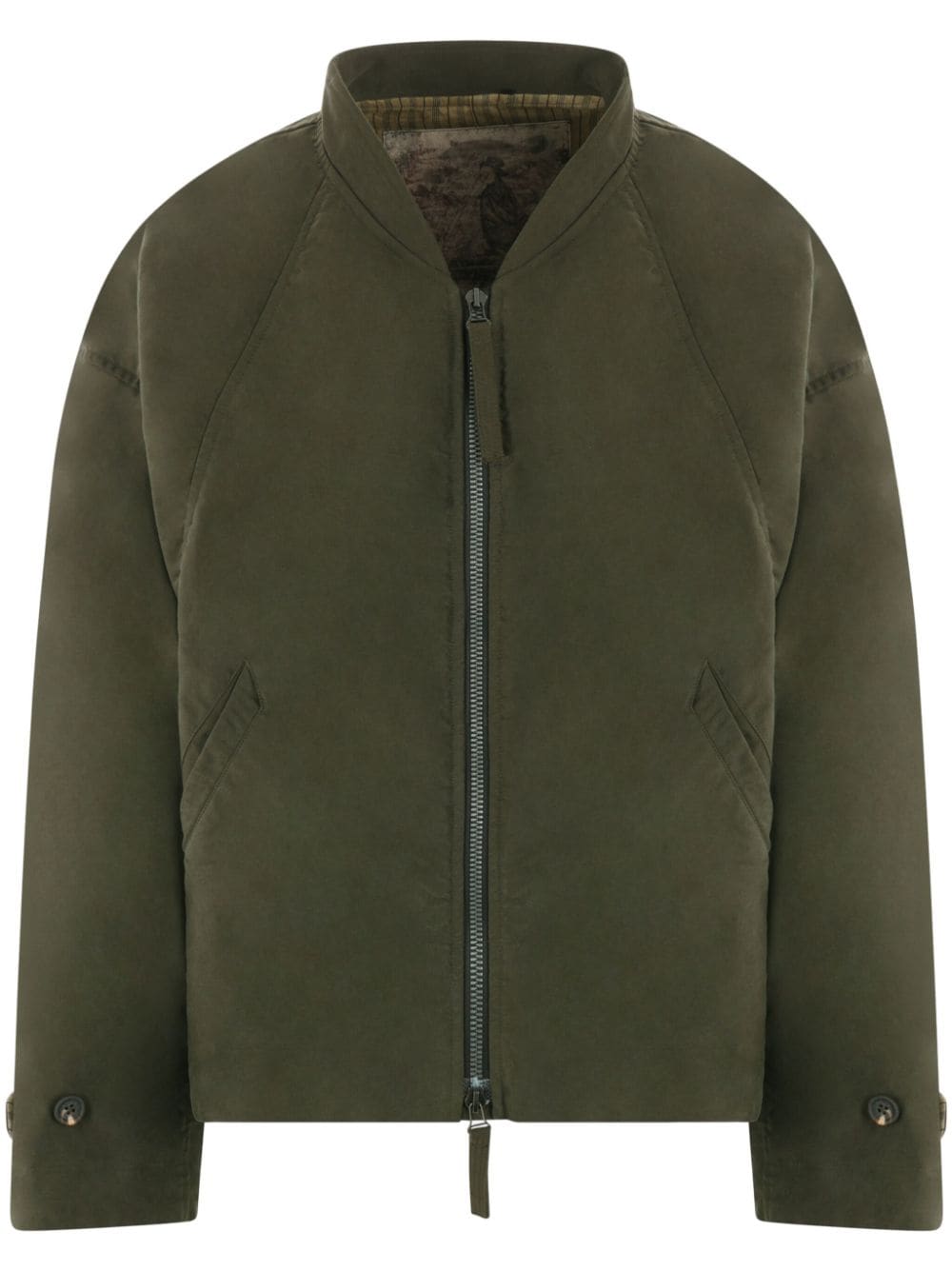 Ziggy Chen cotton oversize bomber jacket - Green von Ziggy Chen