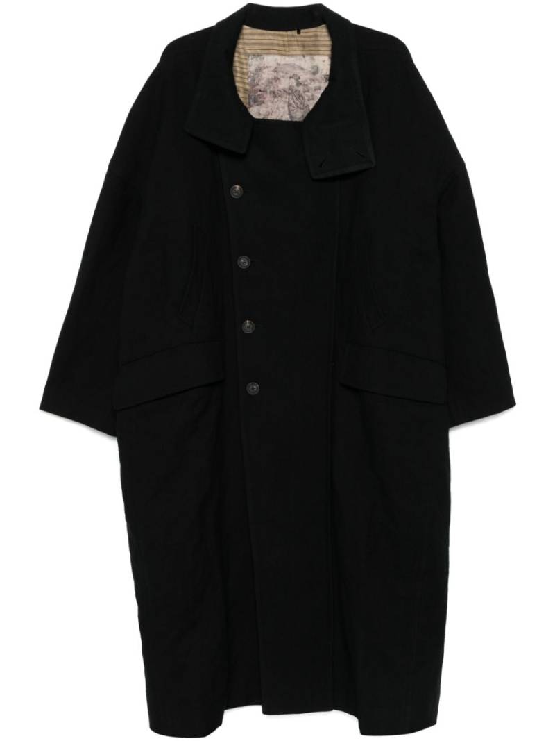 Ziggy Chen double-breasted coat - Black von Ziggy Chen