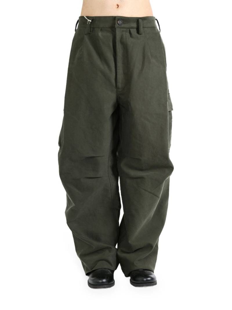 Ziggy Chen drop-crotch cargo pants - Green von Ziggy Chen