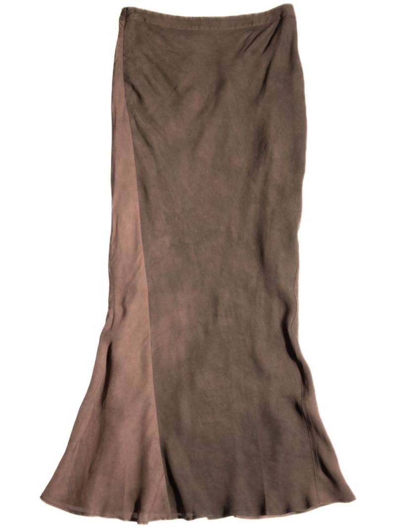 Ziggy Chen fishtail-design maxi skirt - Brown von Ziggy Chen