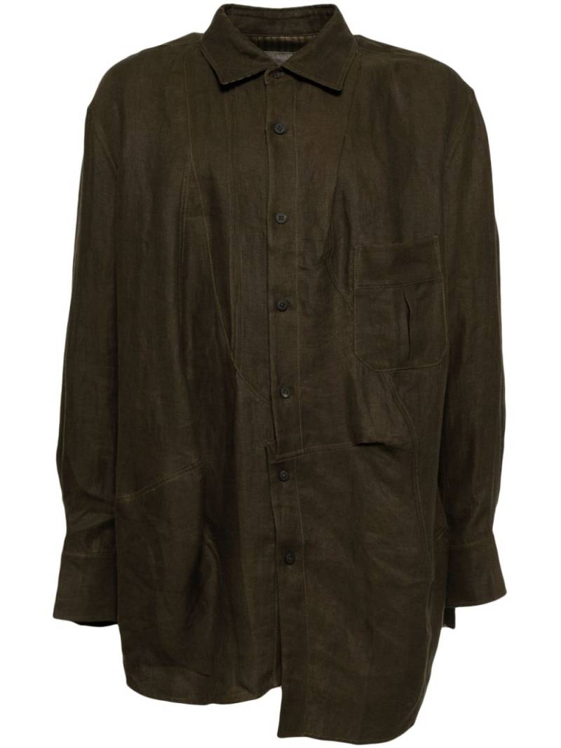 Ziggy Chen linen shirt - Brown von Ziggy Chen