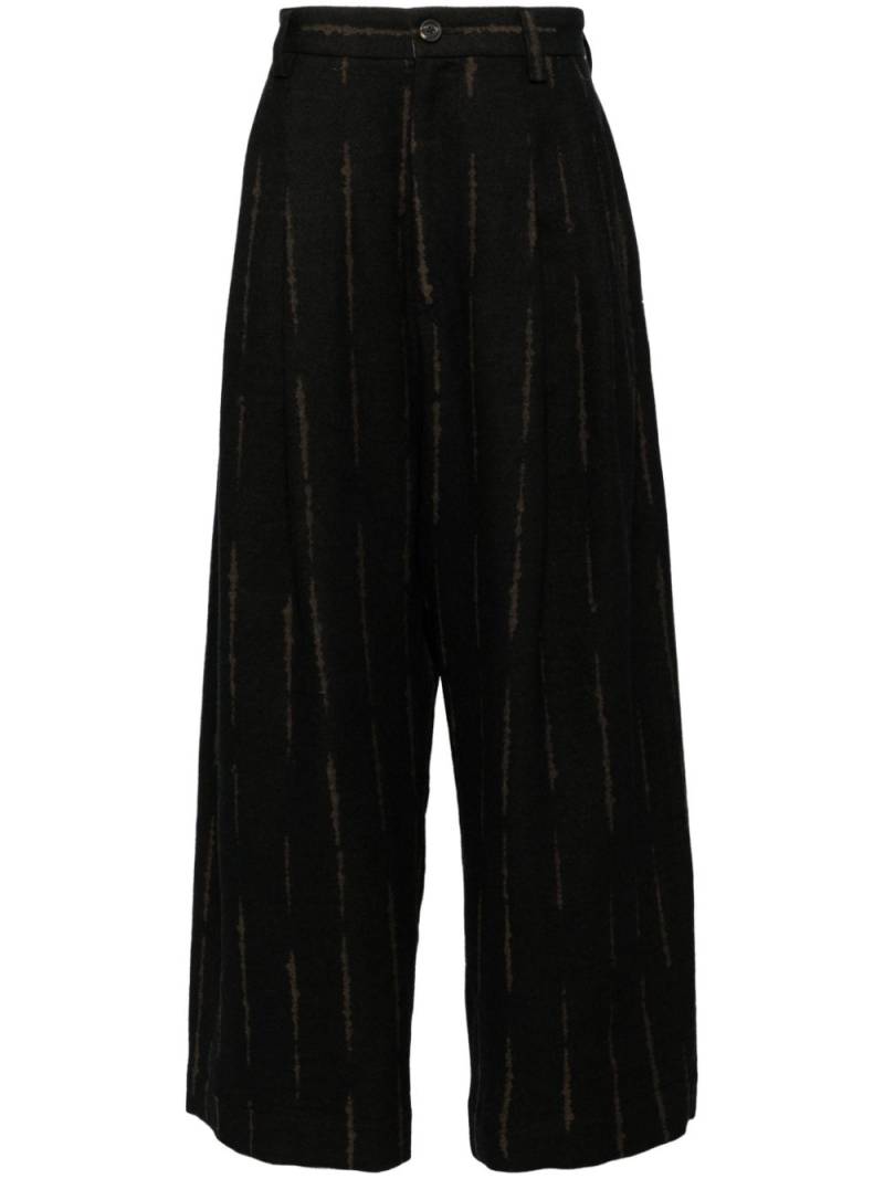 Ziggy Chen pleated wide-leg trousers - Black von Ziggy Chen