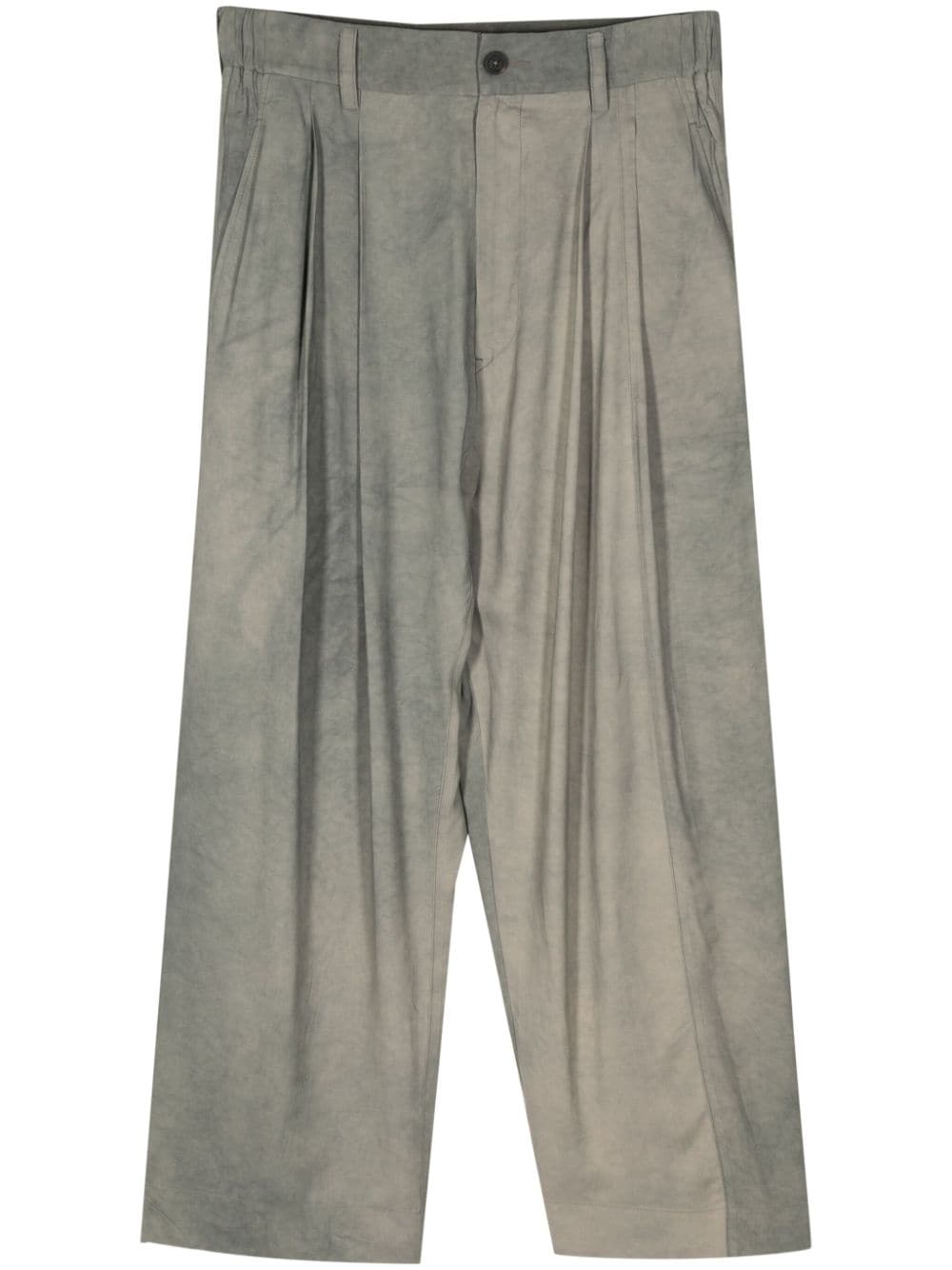 Ziggy Chen striped loose fit trousers - Grey von Ziggy Chen