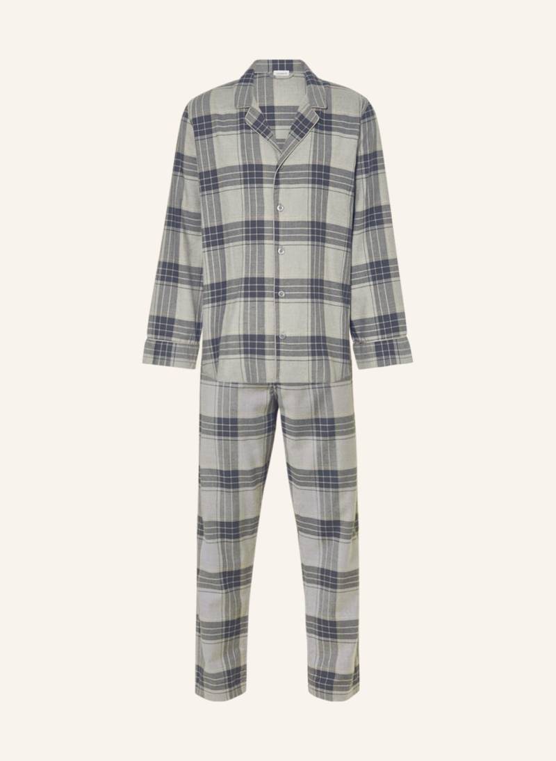 Zimmerli Schlafanzug Cozy Flannel Aus Flanell grau von Zimmerli