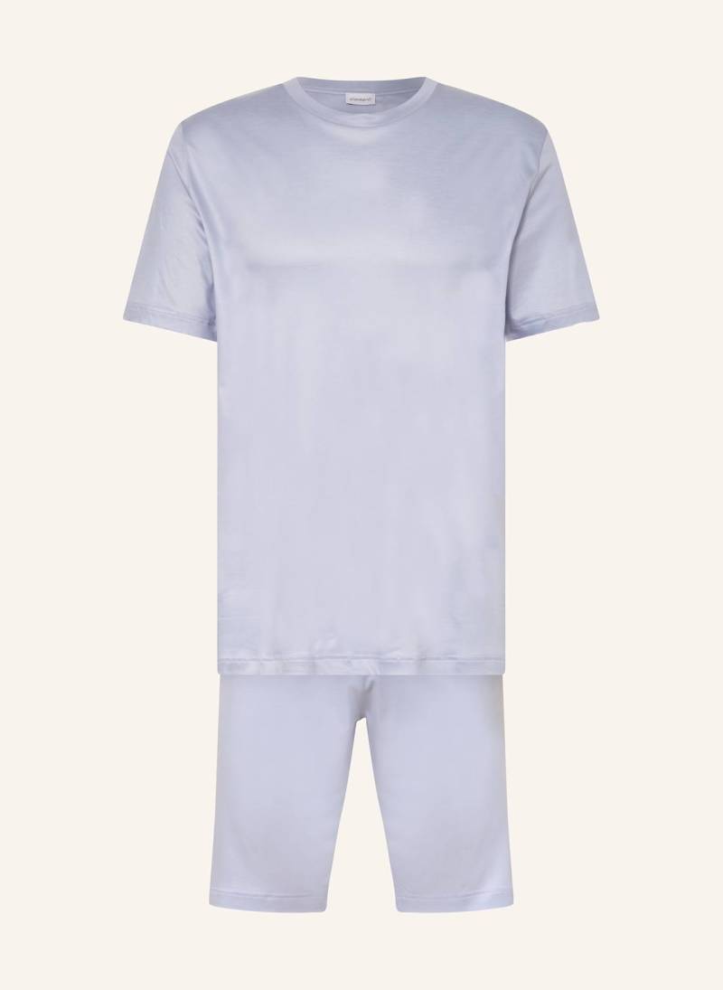 Zimmerli Shorty-Schlafanzug Sustainable Luxury blau von Zimmerli